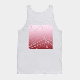 rose gold gradient with linear stripes pattern Tank Top